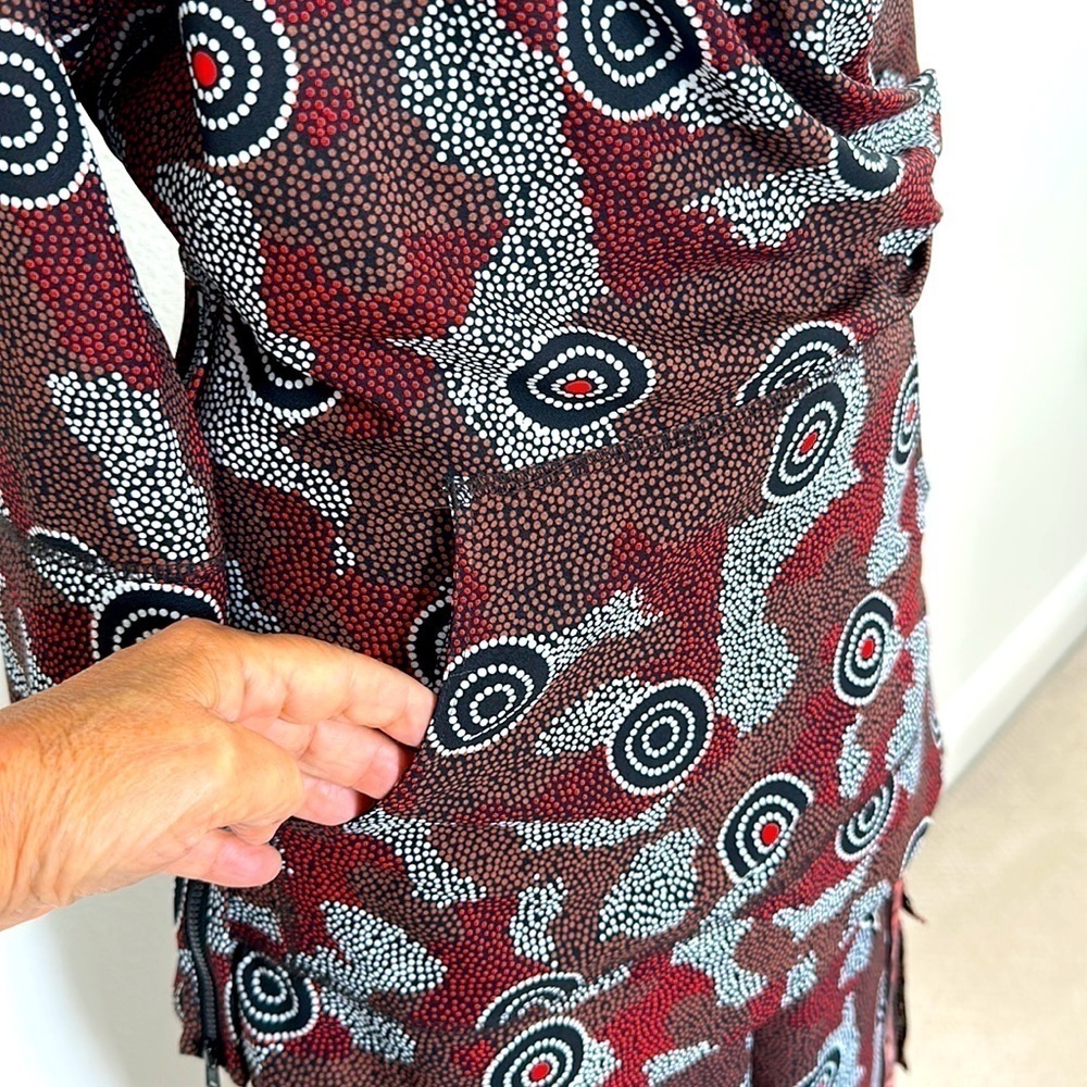 SALE Byron Lars Beauty Mark,  Three Piece Outfit, Black, brown, red, white Print - Picture 6 of 16